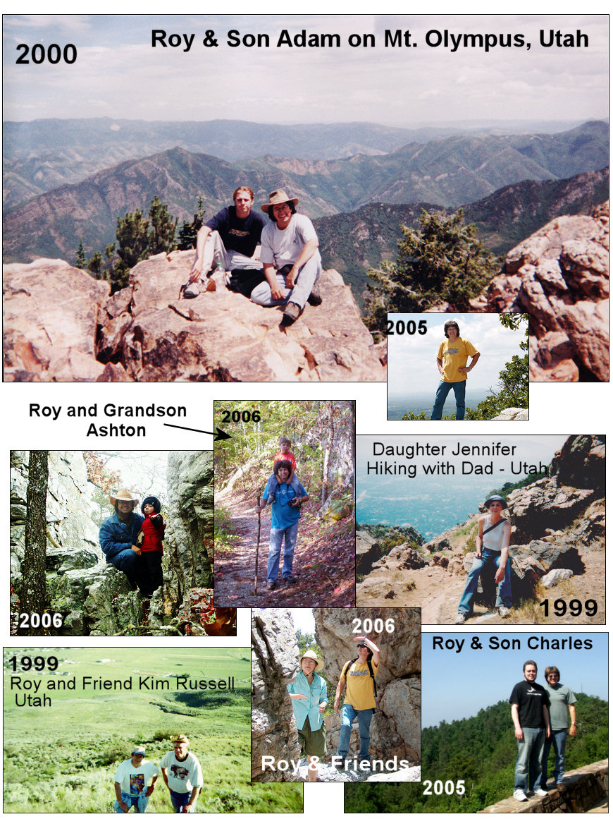 Roy Hiking Through the Years